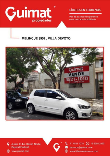 Imagen 2 de 10 de Terreno 10x40mts - Villa Devoto - Lideres En Terrenos - Guimat Propiedades