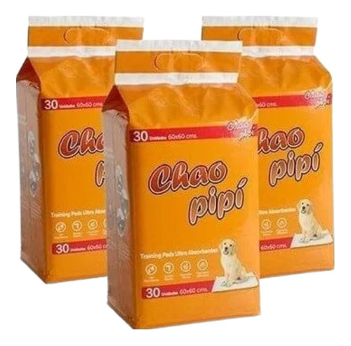 Chao Pipi® Sabanillas Absorbentes 30 Unidades (60x60cm)