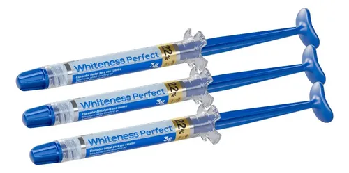 Kit 3 Seringas Clareamento Dental Whiteness Perfect 22% Fgm