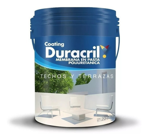 Membrana 20 Kg Duracril Poliuretanica Colores Incoloro