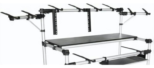 Rack Rs-120 Custom P/ Studio C/ Suporte Para Mixer E Teclado