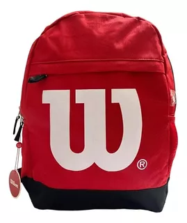 Morral Escolar Mochila Universitaria Bolso Wilson Free Unise Color Rojo Diseño de la tela Urban Free