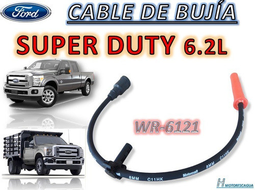 Imagen 2 de 4 de Cable Bujía Ford Super Duty 6.2 Wr-6121 Original Al3z-12286a