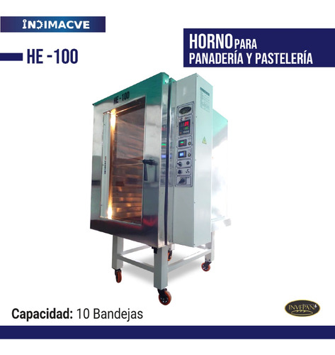 Horno Eléctrico Industrial Panadero - 10 Bandejas