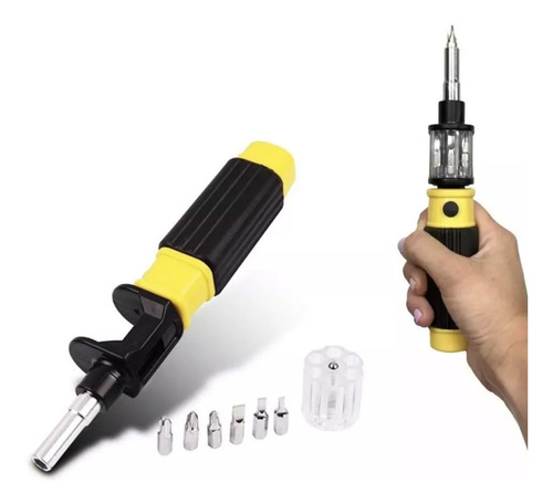 Set De Herramienta Destornillador Bit 360 Grados 6 En 1