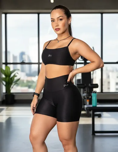 Conjunto Feminino Canelado Top + Shorts