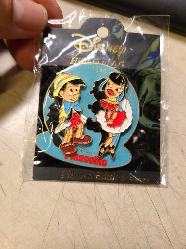 Disney Japan Pin History Of Art Pinochio 1940 Mickey Md- Mme