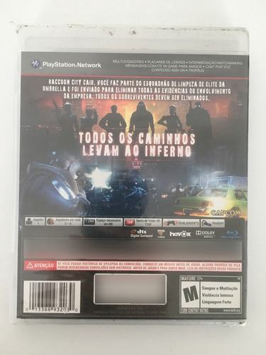 Jogo Resident Evil Operation Raccoon City Ps3 Lacrado