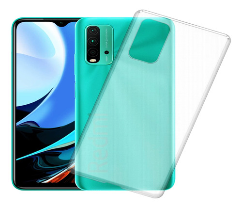 Forro Bryp Xiaomi Redmi 9t Antigolpe Silicone Transparente