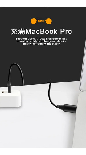 .s Cable De Datos Tipo C 3.1 Pd E-mark 4k Gen2 De 100 W, 1