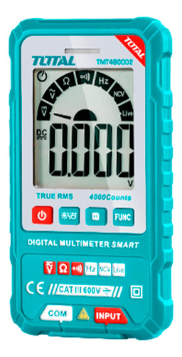 Multimetro Digital  600v  Pantalla  Lcd Total Tmt460002 