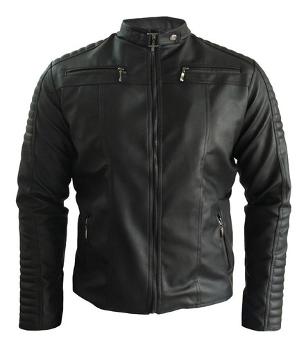 Chaqueta De Cuero Tex Para Hombre Slim Fit Cuero Sintetico 100% Garantizada