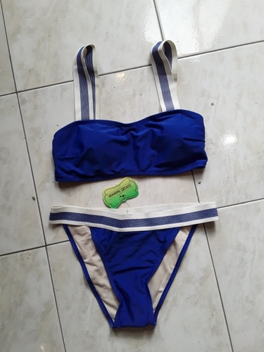 Trajes De Baños Dama Talla L Azul Importado