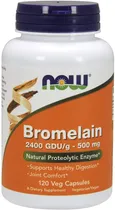 Comprar Bromelain 2400 Gdu\u002Fg - 500 Mg Now 120 Capsulas Vegetales