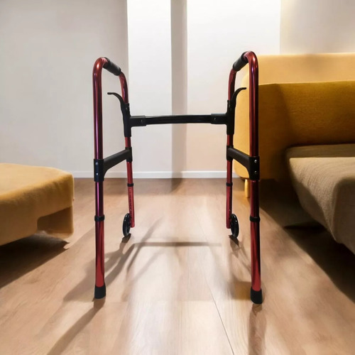 Andadera Plegable Con Llantas Ultra Compacta Viajera Adulto