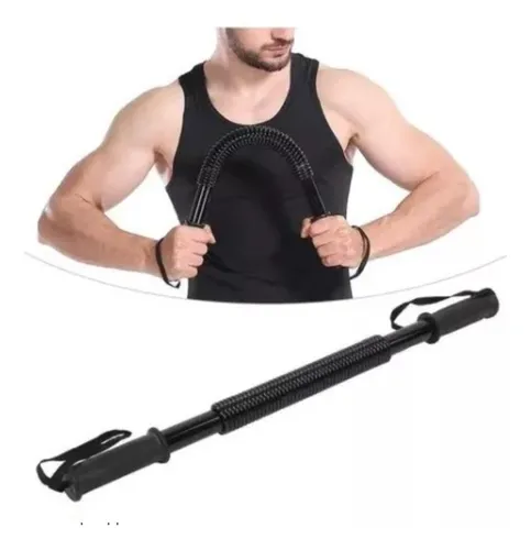 Resorte Tension 50kgs Barra De Ejercicio Para Pecho Y Brazos