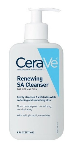 2 Cerave Renewing Limpiador Facial + Acido Salicílico 237ml