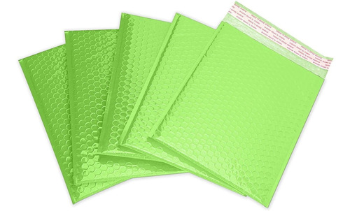 0 Poly Selfseal Adhesive Green Bubble Mailer 7x10 Sobre...