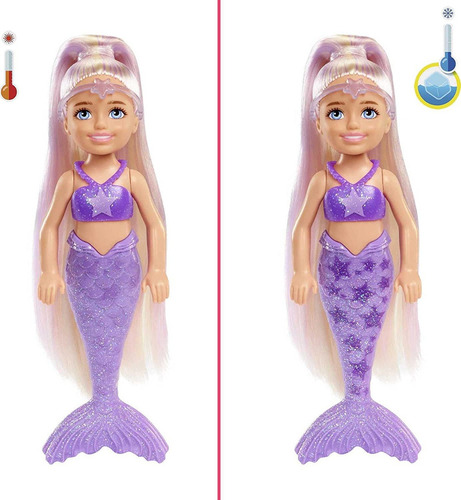 Imagen 3 de 5 de Muñeca Barbie Color Reveal Chelsea Original