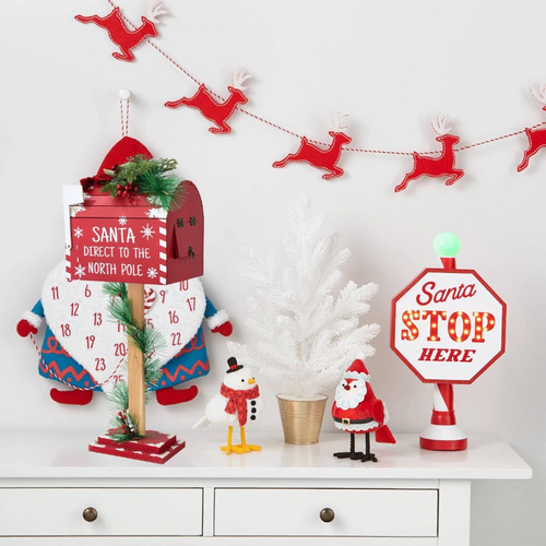 Decoración Navideña Buzón De Papá Noel Buzón De Cartas