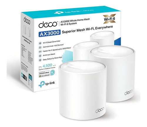 Set 2 Sistema Wi-fi 6 Mesh Tp-link Deco X50 Ax3000 Mu-mimo