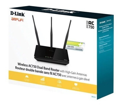 Router D-link Dir-819 Inalambrico Ac750 Dual Band 3 Antenas