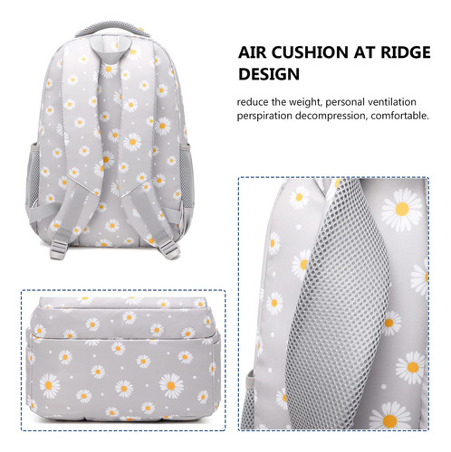 Mochila Goldwheat Margaritas Con Estuche Y Bolso Almuerzo