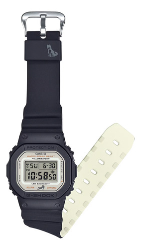 Reloj Hombre Casio Dw-5600shb-1dr G-shock Correa Negro Bisel Negro Fondo Gris