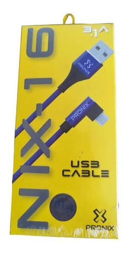 Cable Carga Rapida 3.4v Usb C Datos Celular Tablet Portatil