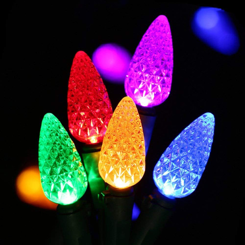 Hayata Bombillas C6 De Navidad, 50 Luces Led De 16 Pies, Cad