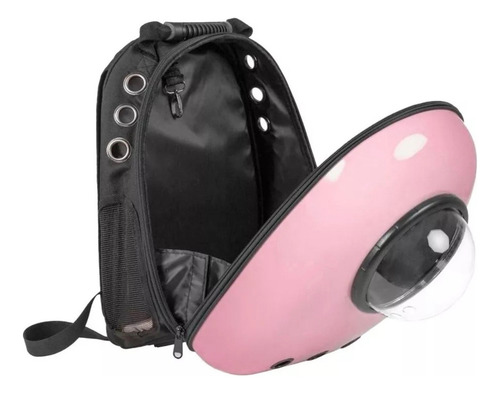 Mochila Domo Perro Gato Bolsa Transportadora Viaje 50516 Color Rosa Claro