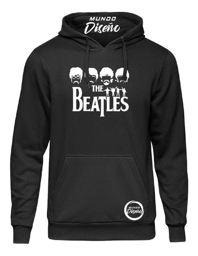 Poleron De Hombre Con Capucha The Beatles Silueta