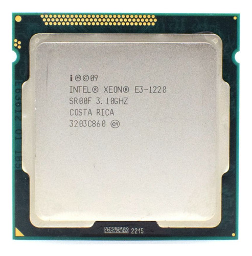 Procesador De Cpu Lga 1155 Xeon E3 1220 De 3,1 Ghz Y 4 Núcle