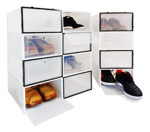 Organizador De Zapatos Tapa Rígida Pack 12 Talle 44 Premium