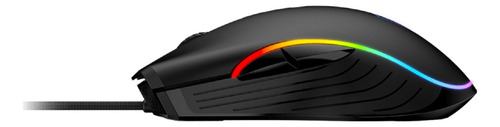 Mouse para jogos Msi Forge Gm300, LED RGB - 5 botões - 7200 Dpi, cor preta