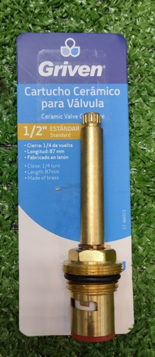 Vástago O Cartucho Cerámico Para Válvula 1/2 Pulgada - 87mm