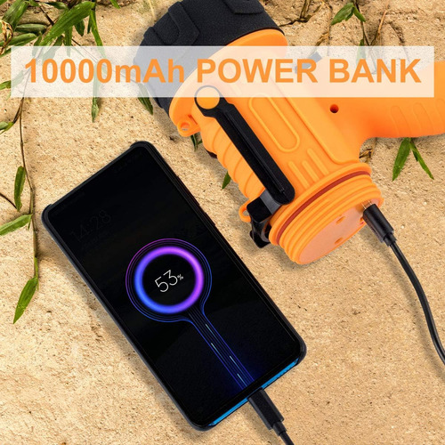 Linterna Yierblue Recargable 18w 200.000 Lúmenes Ip67
