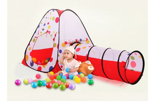 Carpa Tunel Bebe + 100 Pelotas Piscina Carpa 20222