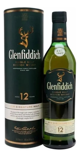 Whisky Glenfiddich 12 Años - mL a $247