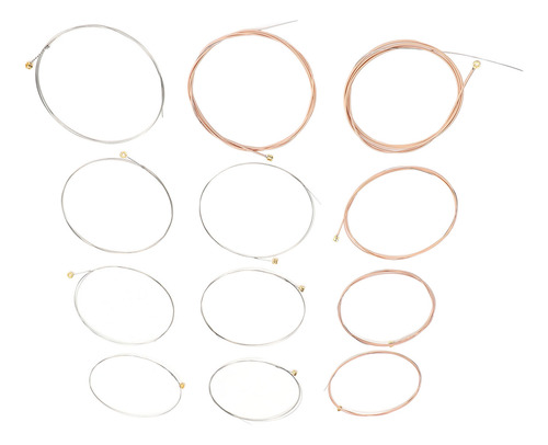 Cordas De Guitarra Acústica 12 Peças De Bronze Fosfórico De