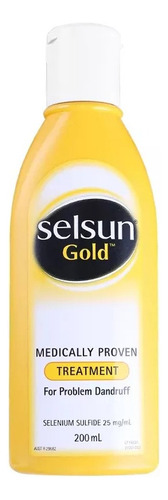 Champú Selsun Gold Con Aminoácidos De Sulfuro De Selenio Par