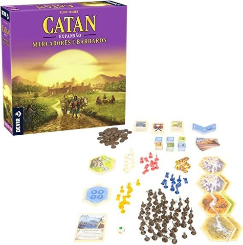 Jogo Catan Expansão Catan Devir Mercadores E Bárbaros Pt