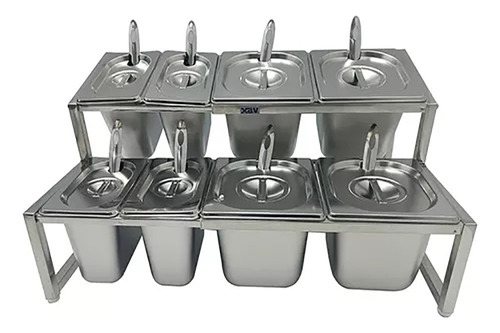 Organizador Self Service Comedor Salsa Dulce Acero Di. 6035