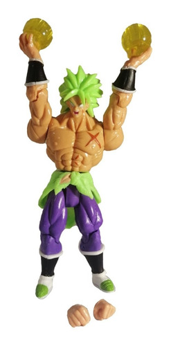  Broly Super Sayayin Grande Articulado Con Accesorios Y Luz