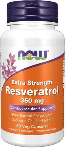 Resveratrol 60 Caps 700 Mg Now - Unidad a $3648