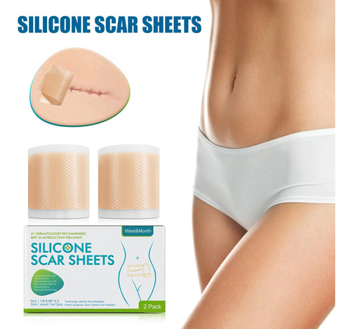 Greatideal Rollo De Cinta De Silicona For Cicatrices, 1.57