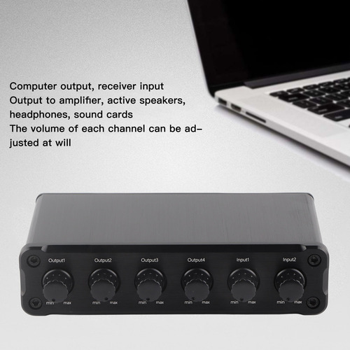 Z Amplificador De Señal De Sonido De 2 Entradas Y 4