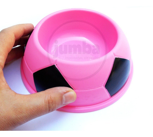 Imagen 2 de 4 de Comedero Para Perros Gatos Involcable Perro Gato Futbol
