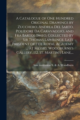 Libro A Catalogue Of One Hundred Original Drawings By Zuc...