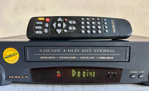 Videocasetera Videograbadora Noblex Hi Fi Stereo !! Negro (Usado)